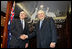 Vice President Dick Cheney and Prime Minister John Howard of Australia stand in the Prime Minister's Sydney office, Saturday, Feb. 24, 2007, before their joint press availability.