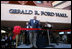 Vice President Dick Cheney participates in a ribbon-cutting ceremony Saturday, June 23, 2007, to mark the dedication of the newly renamed Gerald R. Ford Hall during the 26th annual AEI World Forum at the Park Hyatt Hotel in Beaver Creek, Colorado. The AEI World Forum, originally conceived by former President Gerald R. Ford, attracts political and economic leaders from around the world and is presented by the American Enterprise Institute for Public Policy Research and the Vail Valley Foundation.