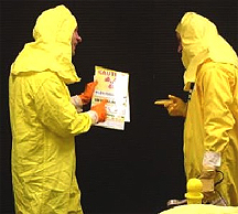 Image of two Radiation Protection workers