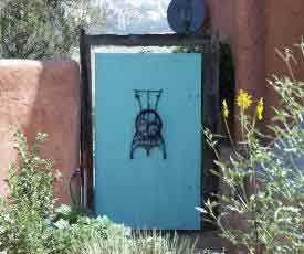 back gate to the giannangelo farms southwest's labyrinth