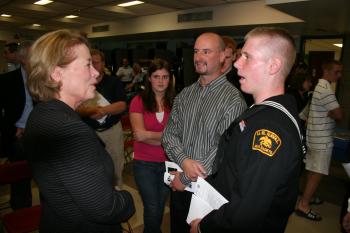 Tsongas talks with Fifth District students interested in attending the U.S. Service Academies