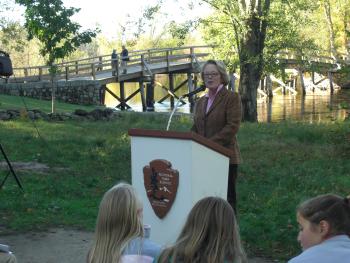 Tsongas talks with Concord residents at River Day, a celebration of the role that rivers play in the history, economy, and natural beauty of the Fifth District
