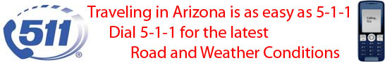 Dial 5-1-1 on your phone for the latest road and weather information