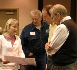 Participants at a planning meeting hosted by RTC for the Milwaukee Road trail project.