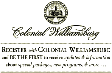 Register with Colonial Williamsburg . . .