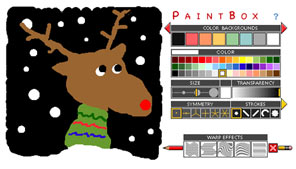 paintbox - holiday  moose
