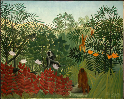 Rousseau's Tropical Forest with Monkeys, 1910
