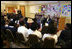 Mrs. Laura Bush and actress Emma Roberts meet with students at Washington Middle School for Girls Tuesday, May 29, 2007, in Washington, D.C.