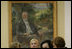 Mrs. Laura Bush and Slovenia's First Lady Barbara Miklic Turk listen as Dr. Barbara Jaki, right, conducts a tour of the National Gallery of Slovenia Tuesday, June 10, 2008 in Ljubljana, Slovenia.