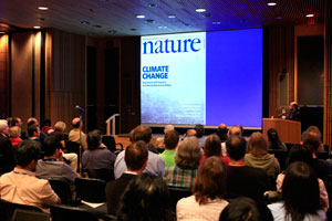 The Nature cover photo of Chicago helped underscore the connection Patz and other researchers have found between climate change and increased ozone levels during heat wave events.