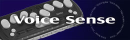 The Voice Sense is the smallest, lightest and most fashionable PDA for the visually impaired with a Perkins style keyboard for inputting information and synthesized voice for outputting information.