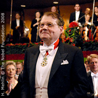 Luc Montagnier at the Nobel Prize Award Ceremony in Stockholm