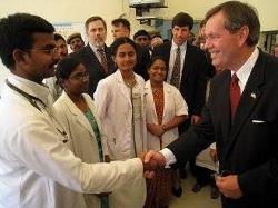 Secretary Leavitt travels to India where he and the Commissioner of the HHS Food and Drug Administration, the Honorable Andrew von Eschenbach, M.D., paid a series of visits to senior Indian Government officials to emphasize the theme of product safety.