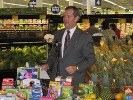 At a stop at a Meijer Retail Store outside of Detroit, Secretary Leavitt answers questions about how recommendations in the Action Plan will better product consumers. This Meijer store carries nearly 100,000 products, many that are imported.