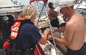Coast Guard conducts safety boarding during Billy Bowlegs Festival