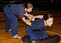 Photograph of: Handcuff training in Sabine Pass