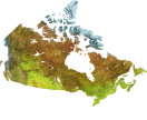 Satellite Image of Canada