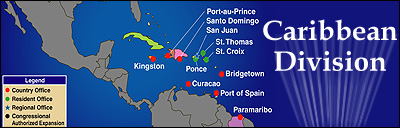 Caribbean Division map