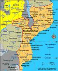 map of Mozambique