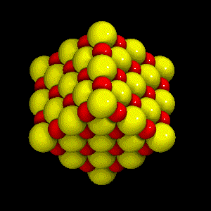 sodium chloride molecule - graphic