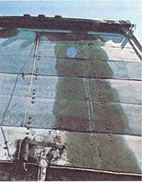 photo of stained truck