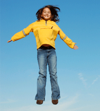 girl jumping