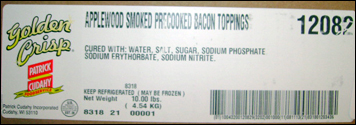 Label, recalled product