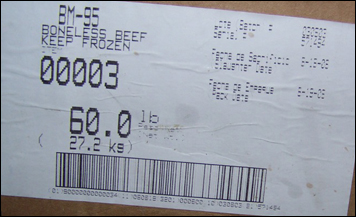 Label, Recalled Product