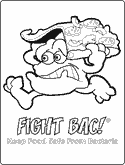 Thumbnail image of page to color - Fight BAC® Keep Food Safe From Bacteria
