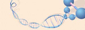 image of gene unraveling into a DNA strand