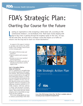 Cover of PDF version of this article, including cover image of the FDA Strategic Action Plan report