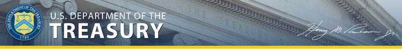 Image: U.S. Department of Treasury Banner Image