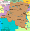 Map of the Democratic Republic of Congo