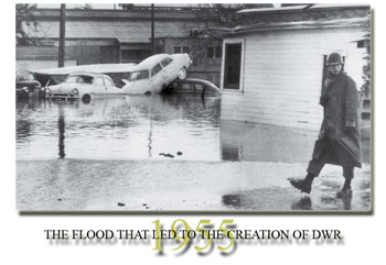 1955:  The flood that led to the creation of the Department of Water Resources.