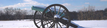 A snowy cannon