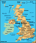 Map of the United Kingdom/Great Britian