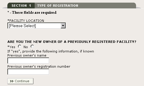 FFRM Section 1: Type of Registration