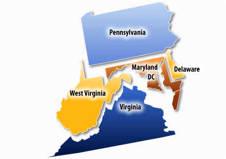 Mid-Atlantic Information Office Map