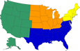 Regional U.S. map
