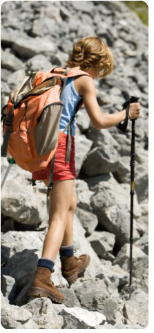 Image of girl hiking