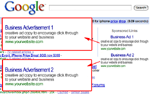 Google Online Advertising sample advertisement – search engine advertising.