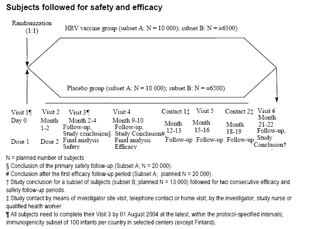illustration of subject followed for safety and efficacy