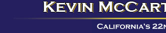 Congressman Kevin McCarthy upper center website top banner