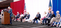 Joined by other dignitaries, Congressman Brady participates in the renaming ceremony for the Houston Veterans Medical Center.