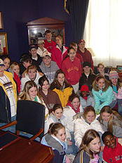 Mance Park Middle School Students visit Congressman Brady's office and tour the U.S. Capitol.