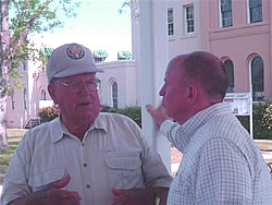Congressman Brady visits with a constituent in Jasper County on the Mobile District Office tour