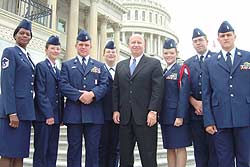 Congressman Brady meets with Conroe JROTC cadets from Splendora High School at the U.S. Capitol. 