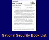 National Security Book List