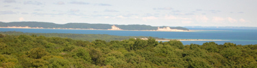 View of North Manitou Island from South Manitou Island