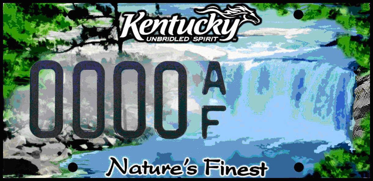 Nature license plate 08 Cumberland Falls